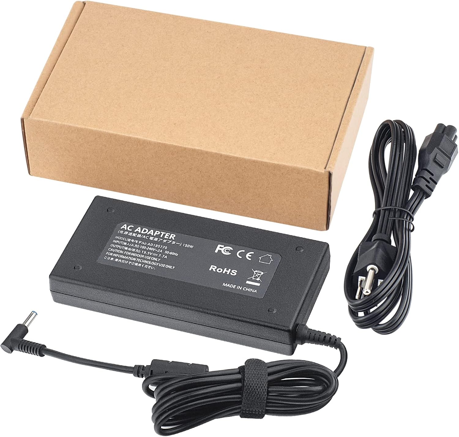 Cargador de portátil de 150 W, 19.5 V, 7.7 A, para HP ZBook 15 G3 G4 G5 15 G6 OMEN 15 17 Gaming Pavilion 17 15 14 ADP-150XB B A150A05AL Adaptador de