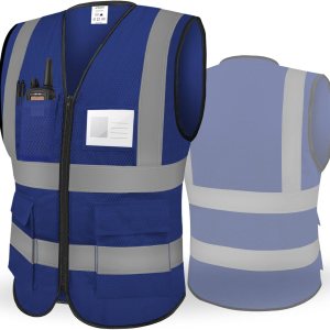 TICONN Chaleco de seguridad reflectante de alta visibilidad clase II chaleco de malla para mujeres y hombres cumple con las normas ANSI TICONN Chaleco de seguridad reflectante de alta visibilidad clase II chaleco de malla para mujeres y hombres cumple con las normas ANSI