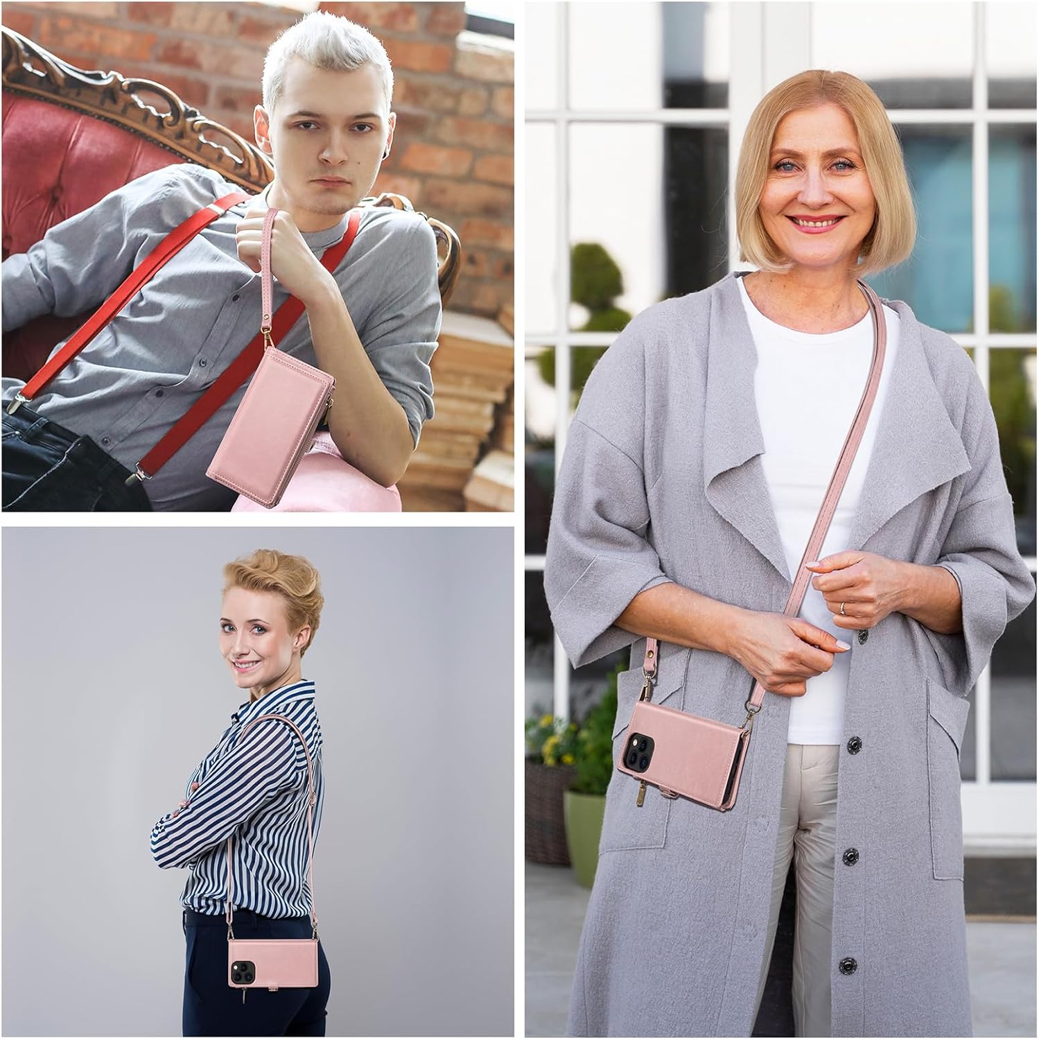 MInCYB Funda tipo cartera para iPhone 13 Pro con tarjetero (12 ranuras para tarjetas), funda de piel sintética para mujeres y hombres, carga