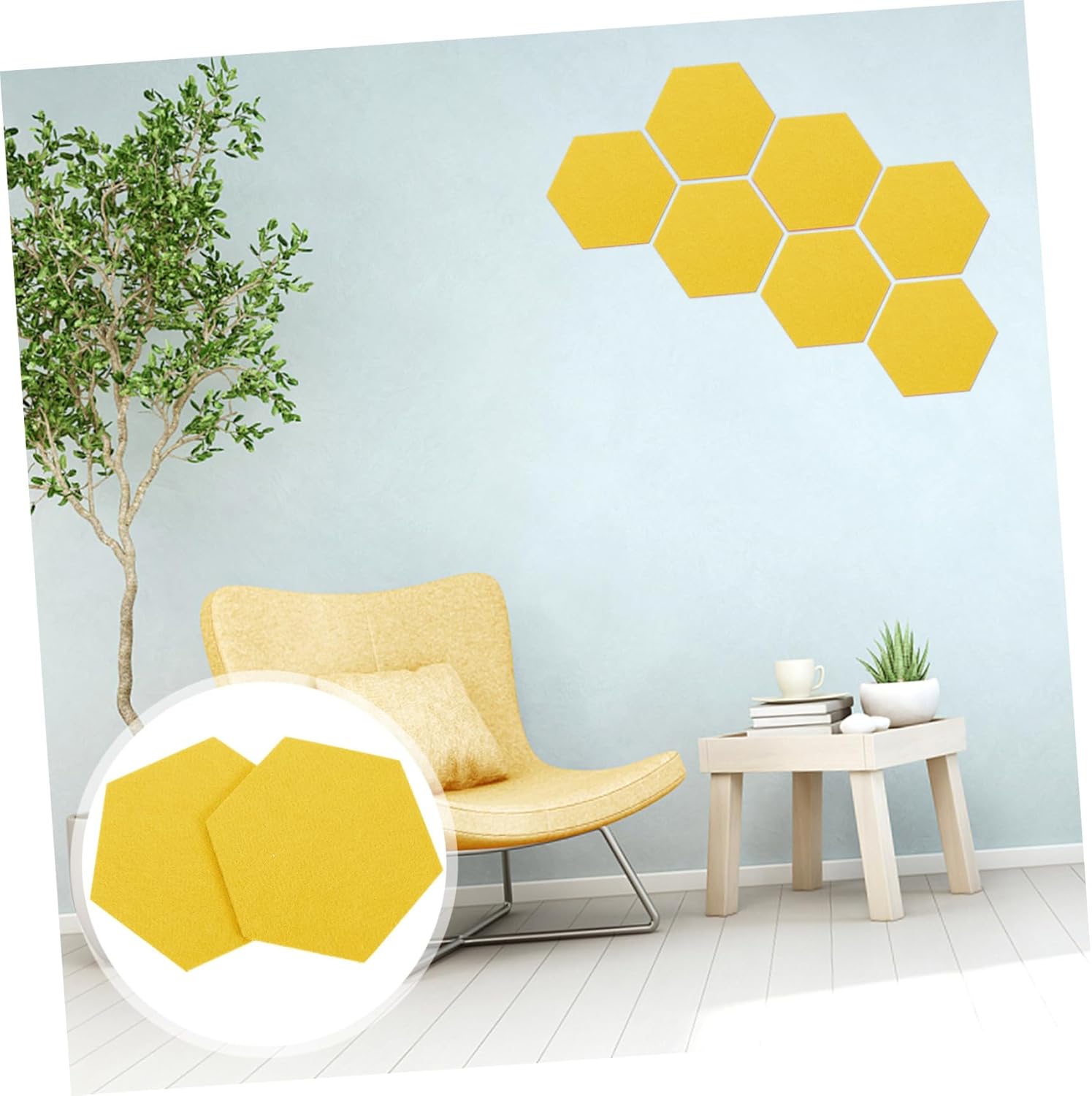 MAGICLULU 12 piezas de fieltro para telón de fondo de pared, tablero de anuncios para el hogar, azulejos de pared de fieltro, tablero de corcho
