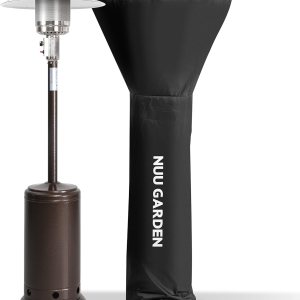 Nuu Garden Calentador de propano para exteriores, calentador de gas para exteriores de 46,000 BTU con ruedas desmontables, calentador portátil con Nuu Garden Calentador de propano para exteriores, calentador de gas para exteriores de 46,000 BTU con ruedas desmontables, calentador portátil con