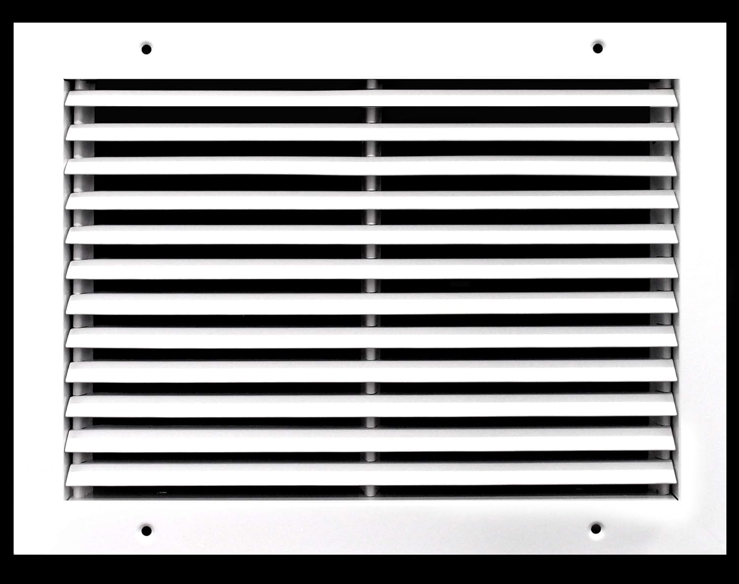 HVAC Premium Rejilla de retorno de barra fija de 14 x 10 pulgadas – Estructura de acero – Aspecto elegante y acabado resistente dimensiones