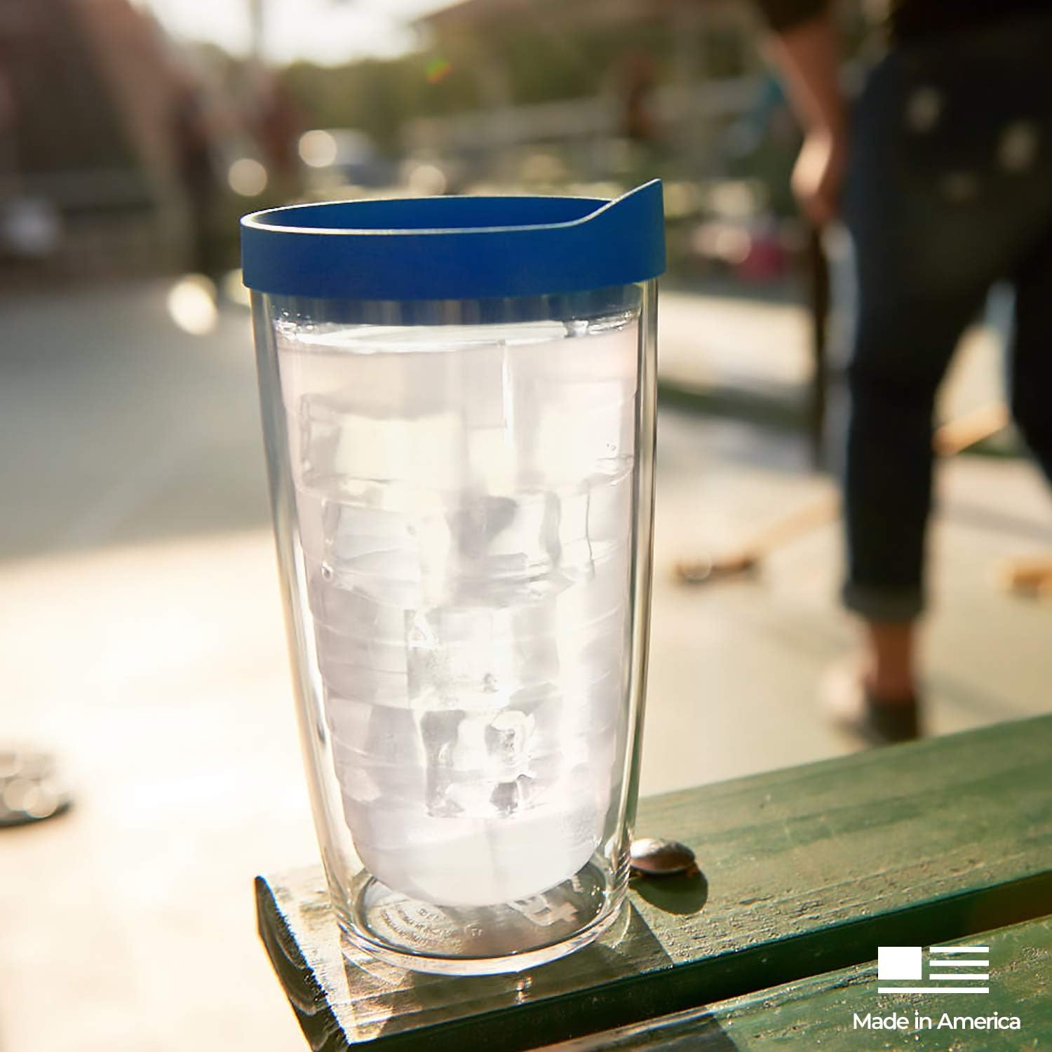 Tervis Vaso de la Fuerza Aérea con tapa, 16 onzas, transparente