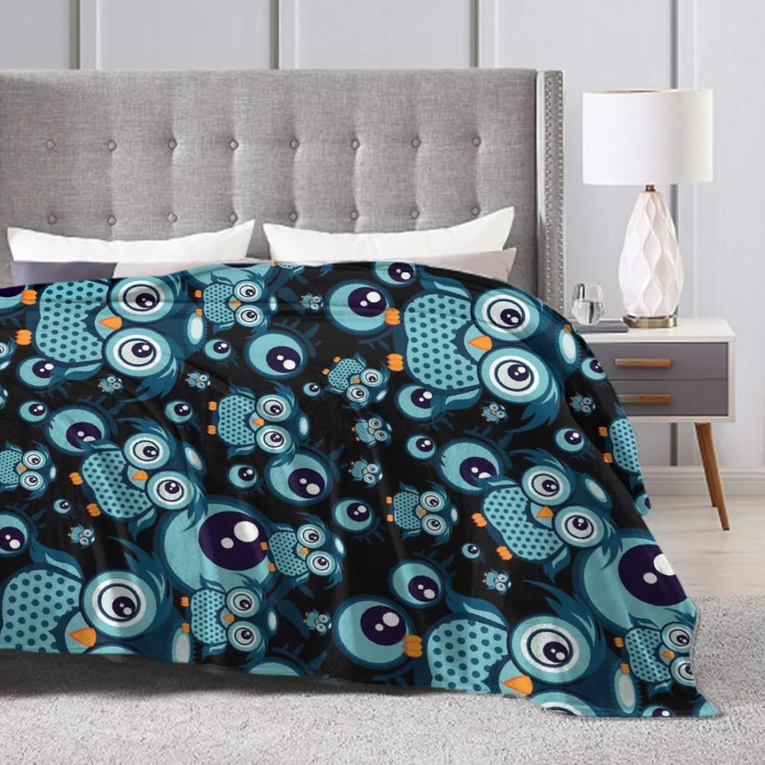 Manta decorativa de fiesta cálida y ligera para sofá, hogar, cama, sofá o dormitorio, divertida y acogedora manta de forro polar para hombres y