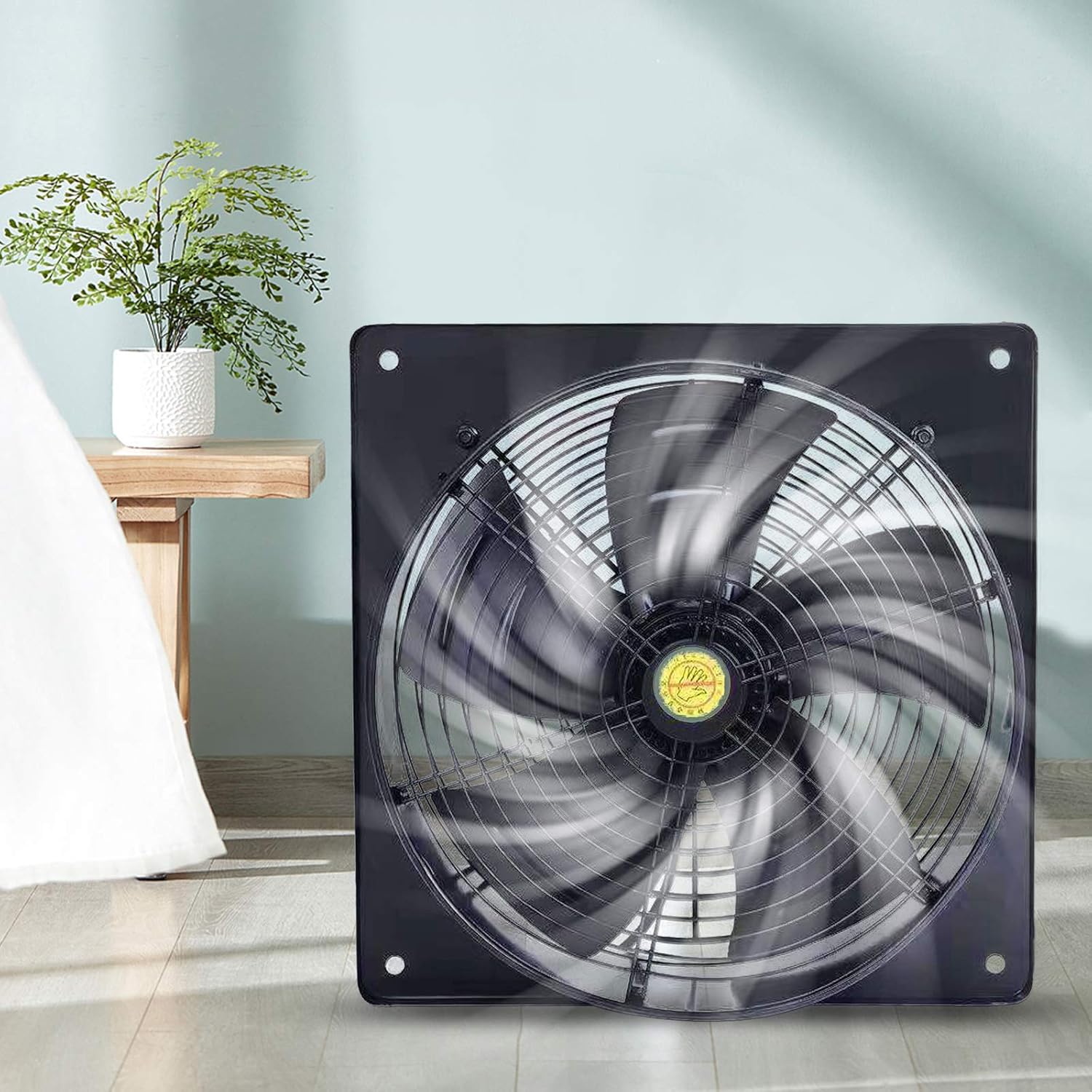 DouSeiAi Ventilador de escape industrial de 12 pulgadas, 110 V120 W, bajo ruido, 2600 rmin, ventilador de aire comercial de metal de alta velocidad