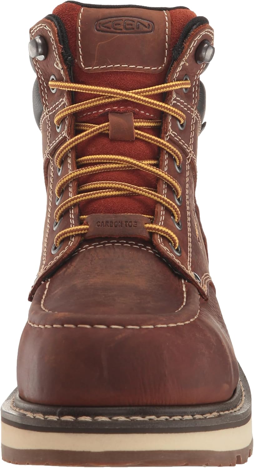 KEEN Utility Cincinnati – Botas de trabajo resistentes al agua con punta compuesta de 6 pulgadas para hombre, tacón de 90 grados
