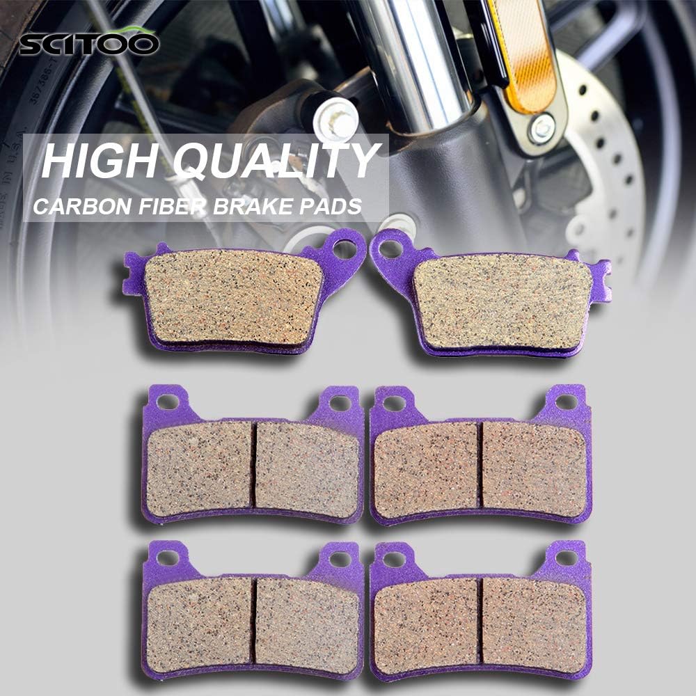 SCITOO Pastillas de freno de fibra de carbono aptas para Honda CBR1000RR 06 07 08 08 10 11 para Honda CBR1000RR, 07 08 09 10 11 para Honda CBR600RR