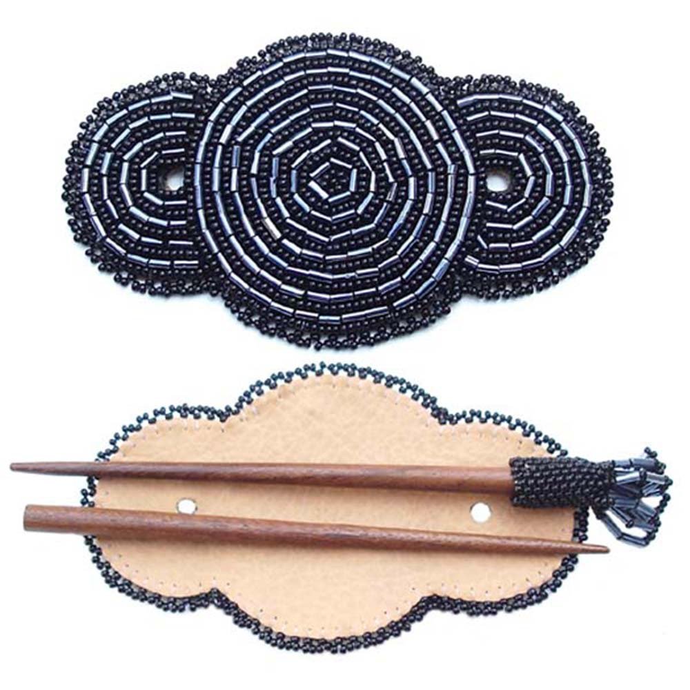 HECHO HECHO HECHO JOYERÍA INDIA SEMILLA NEGRA RECUENTOS PARA EL CABELLO ACCESORIOS BARRETTE Z-40-SB-12