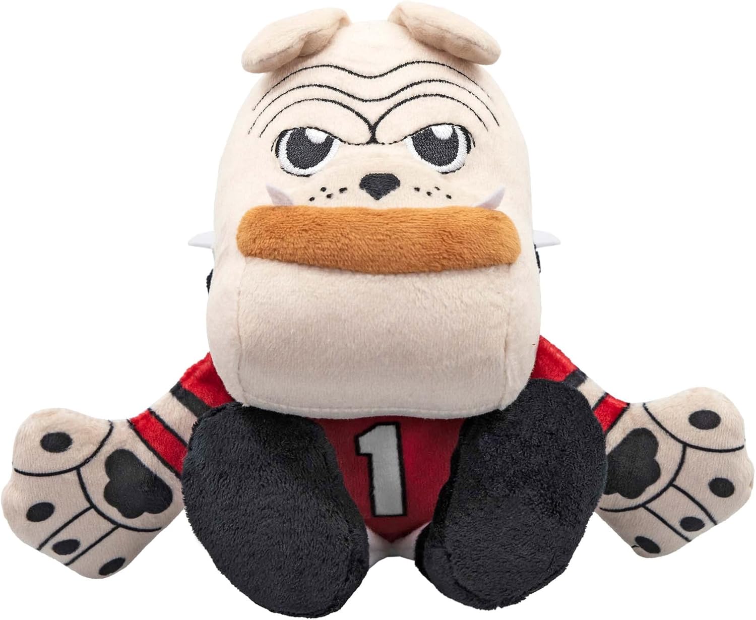 Bleacher Creatures Georgia Bulldogs – Mascota peluda Dawg de 8 pulgadas, peluche sentado Kuricha, mascota suave inspirada en Chibi