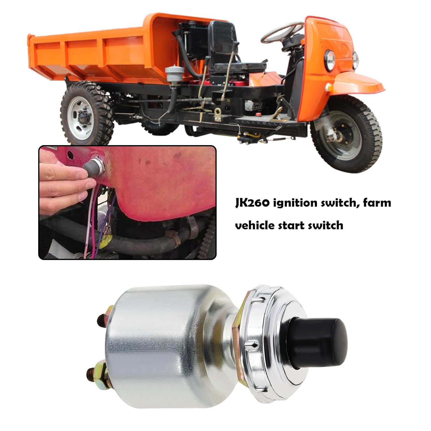 Interruptor de arranque de coche, botón de arranque de repuesto, botón de reinicio automático, accesorios para automóviles, vehículos agrícolas,