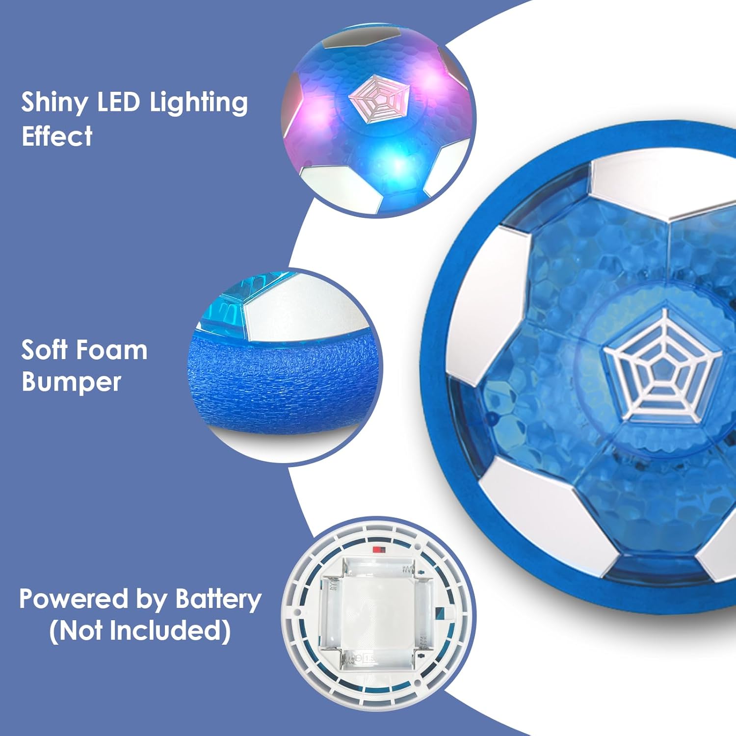 BaLaM Pelota de fútbol Hover, juguetes para niños de 3 a 12 años, regalos de cumpleaños de Navidad para niños de 3, 4, 5, 6, 7, 8, 9, 10, 11 años,