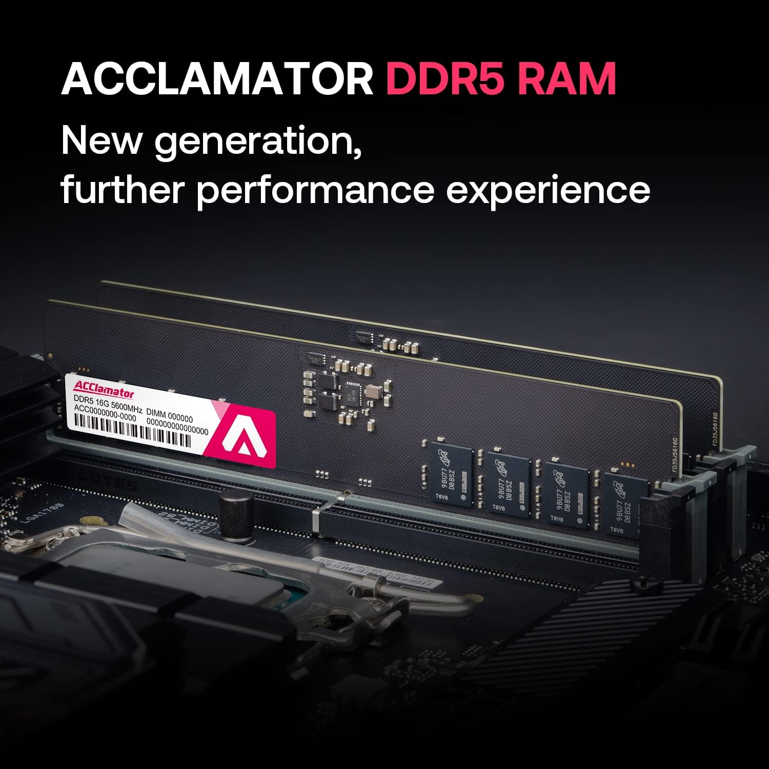 Memoria de computadora DDR5 de 16 GB 5600 MHz Ram (PC4-44800) de escritorio (DIMM) CL42 (5600MTs XMP3.0Expo) Acclamator