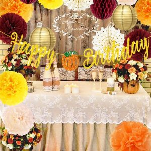 Decoraciones de fiesta de cumpleaños de otoño, color naranja granate, oro naranja, Acción de Gracias, cumpleaños, granate, amarillo, mujer, burdeos, Decoraciones de fiesta de cumpleaños de otoño, color naranja granate, oro naranja, Acción de Gracias, cumpleaños, granate, amarillo, mujer, burdeos,