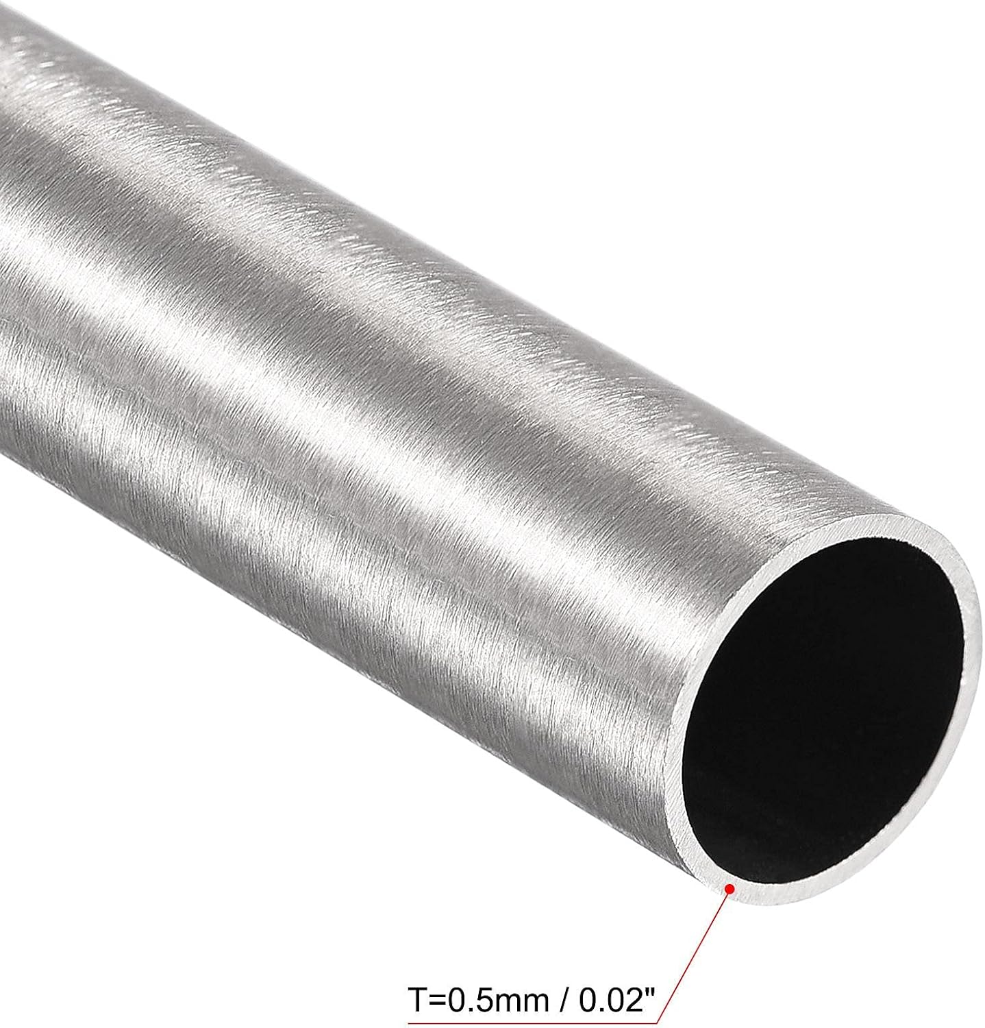 uxcell Longitud redonda del grueso 820.2 ft m de la pared del tubo 29.5 ft m OD 1.6 ft m del acero inoxidable 304