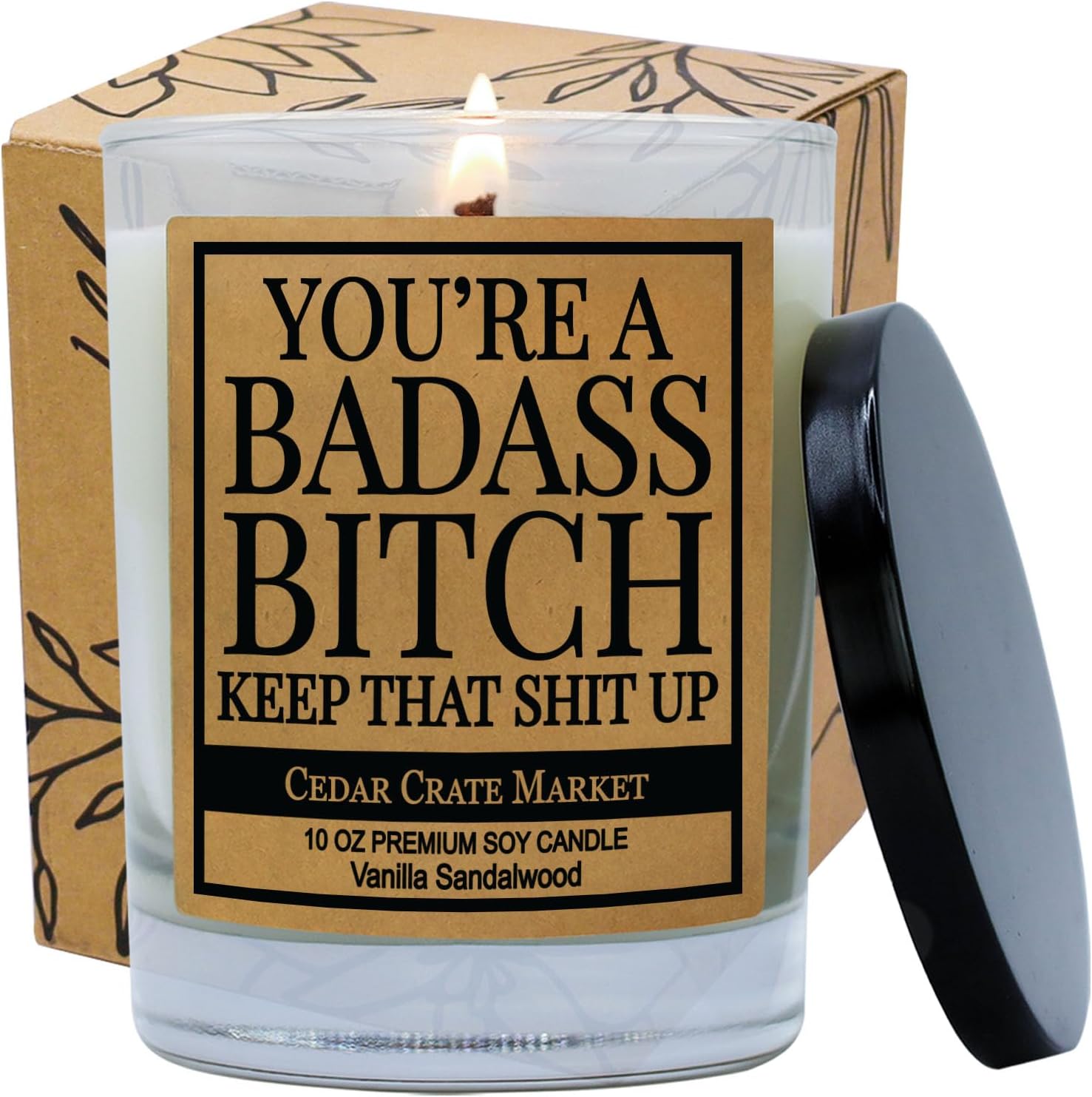 You’re A Badass Bitch, Keep That Shit Up – Regalos de cumpleaños para mejores amigas, regalos de amistad para mujeres, regalos para amigas mujeres,