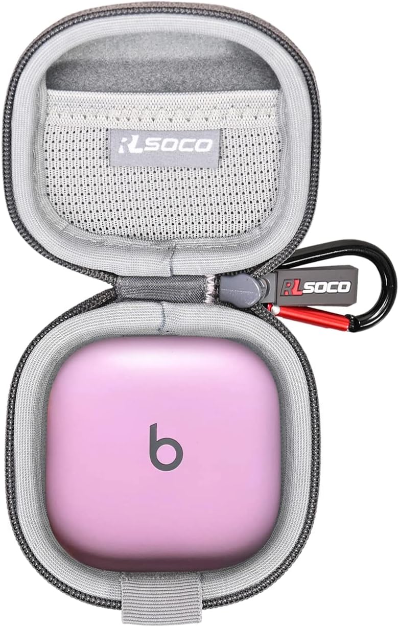 RLSOCO Funda para auriculares inalámbricos con cancelación de ruido Beats Fit ProFit Pro x Kim True (morado)