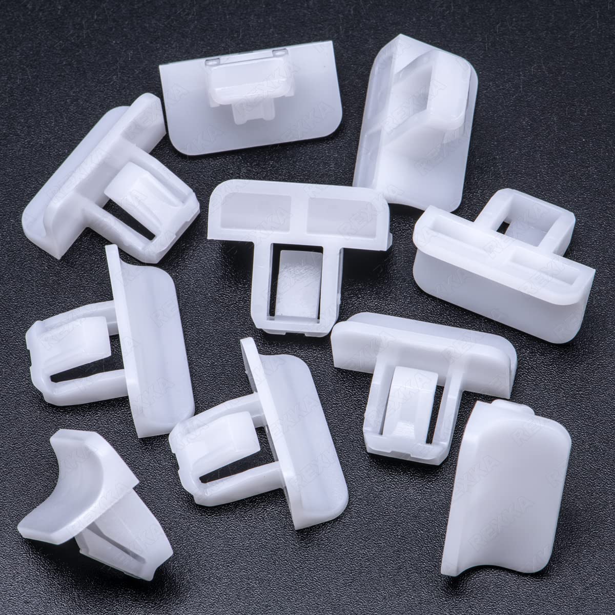 Rexka 10 clips de moldeo para parachoques Fascia Fender Flare Grille 68225214AA compatibles con Chrysler Jeep Cherokee, Gladiator, Grand Cherokee,
