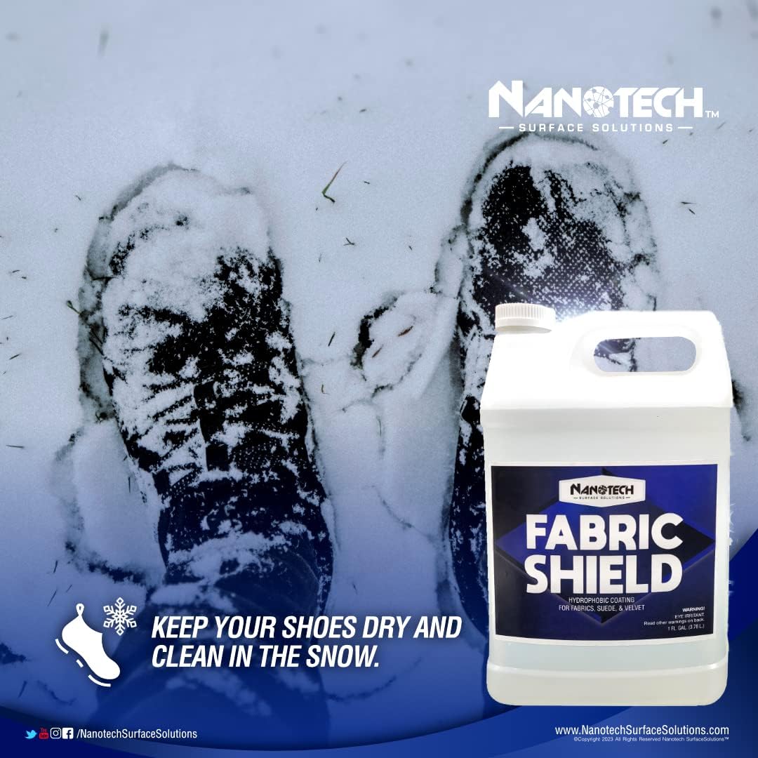 Nanotech Surface Solutions Escudo de tela, protector de tela, repelente de líquidos para telas, tapicería, gamuza, protector textil, vino, protector