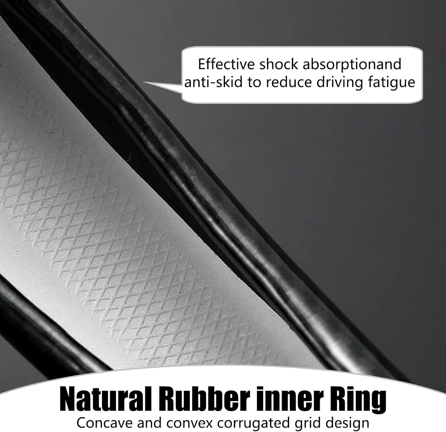 Pack-1 Car Carbon Fiber Steering Wheel Cover, 14.9″ Non-Slip Breathable Steering Wheel Cap for All Seasons, Anti-Scratch and Wear-Resistant