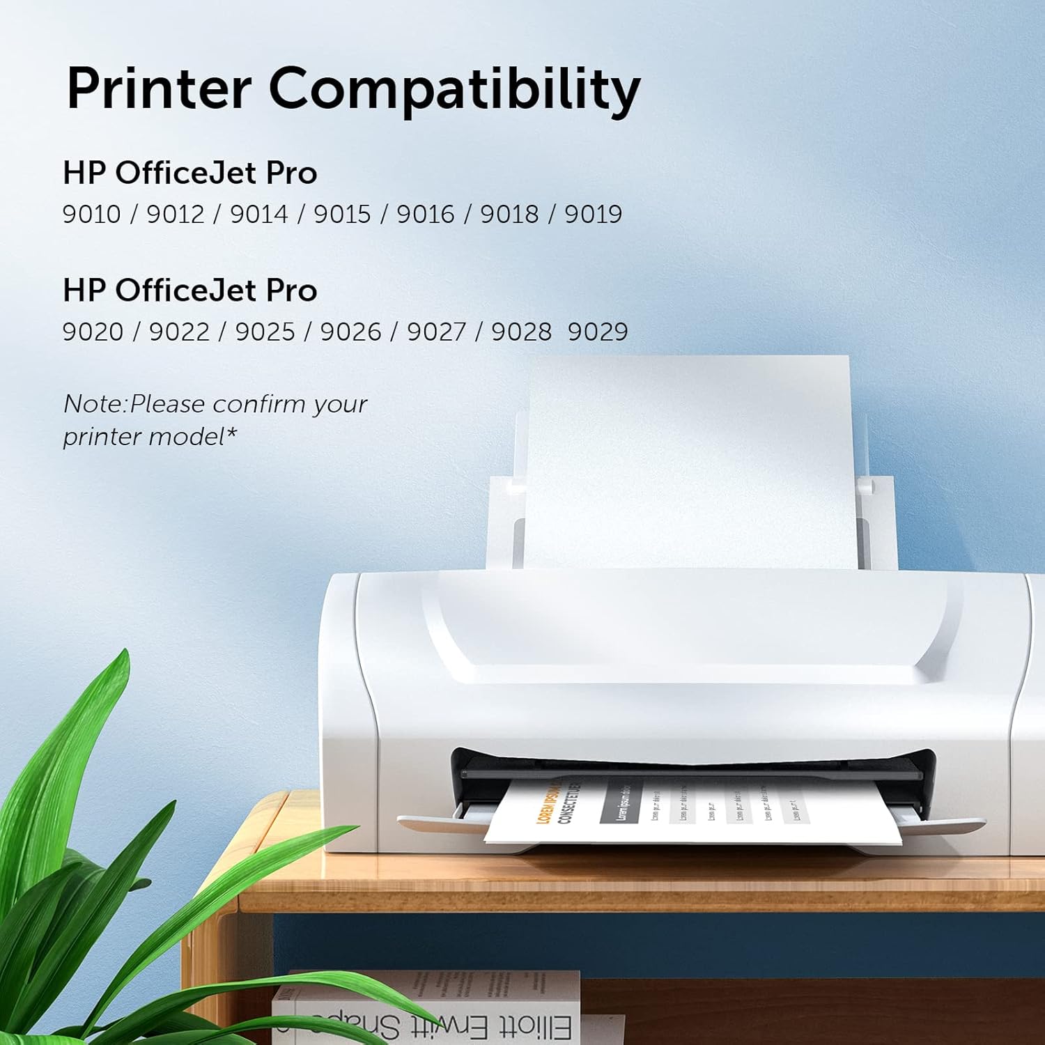 Paquete combinado de cartuchos de tinta 962XL compatibles con impresoras HP 962 XL de alto rendimiento con impresoras HP OfficeJet Pro 9010 9012