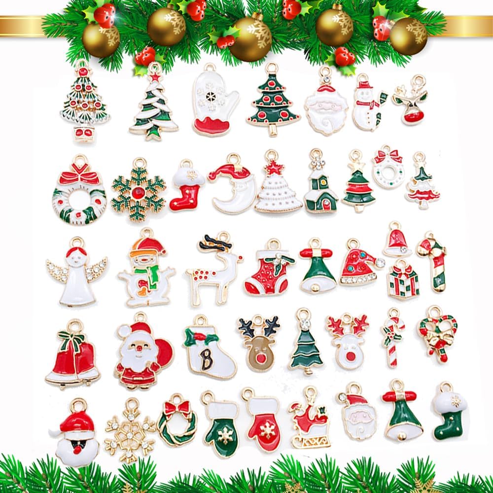 Colgantes de Navidad Colgantes Esmalte Árbol de Navidad Campana de copo de nieve, NO, No
