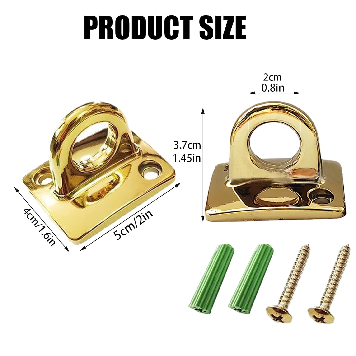 2 piezas de placa de pared de soporte de cuerda, almohadilla dorada, ganchos en U, ganchos para control de multitudes, barreras de seguridad, gancho