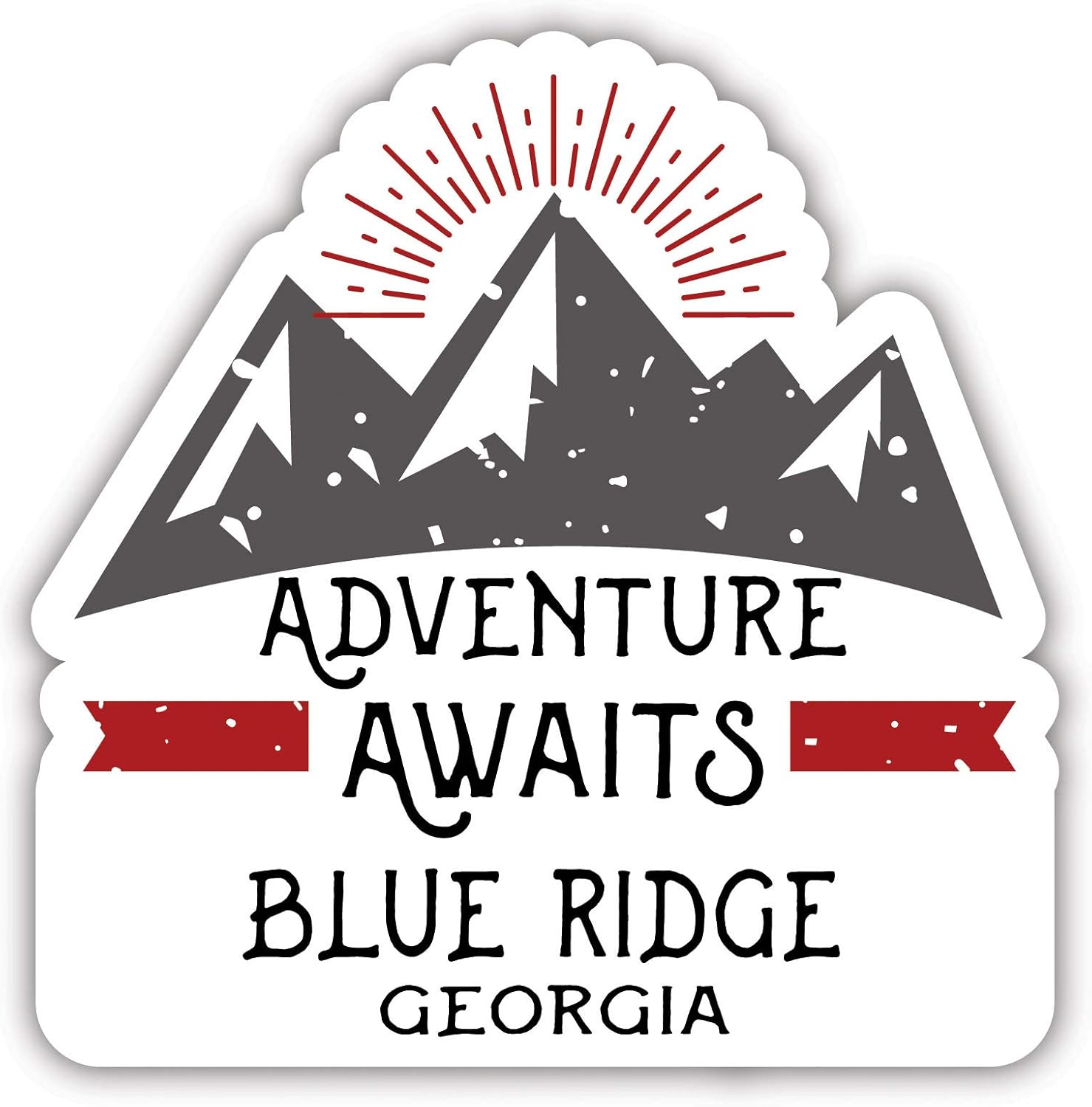Blue Ridge Georgia Souvenir – Calcomanía de vinilo (4 pulgadas)