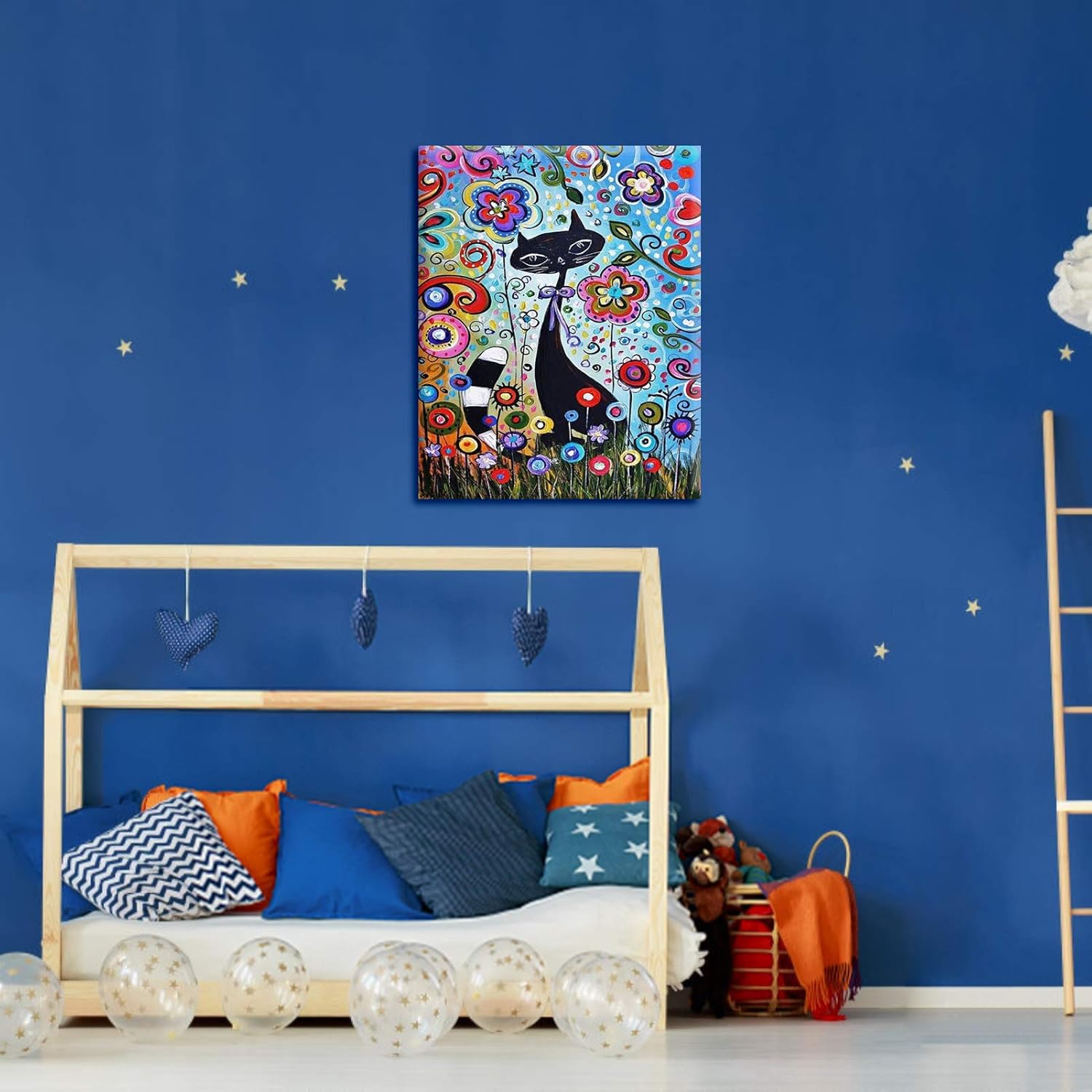 VIGEIYA – Obra de arte para hacer tu mismo por números, para adultos, incluye lienzo enmarcado, caballete, pinceles y pintura acrílica, 16×20
