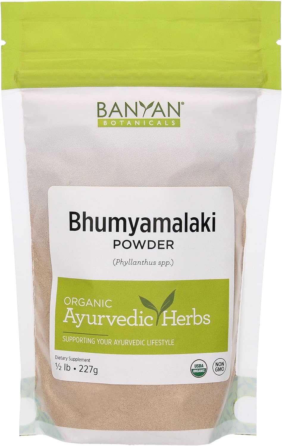 Banyan Botanicals Polvo de Bhumyamalaki – Suplemento orgánico para la salud del hígado* – Phyllanthus spp. – para la desintoxicación natural y la