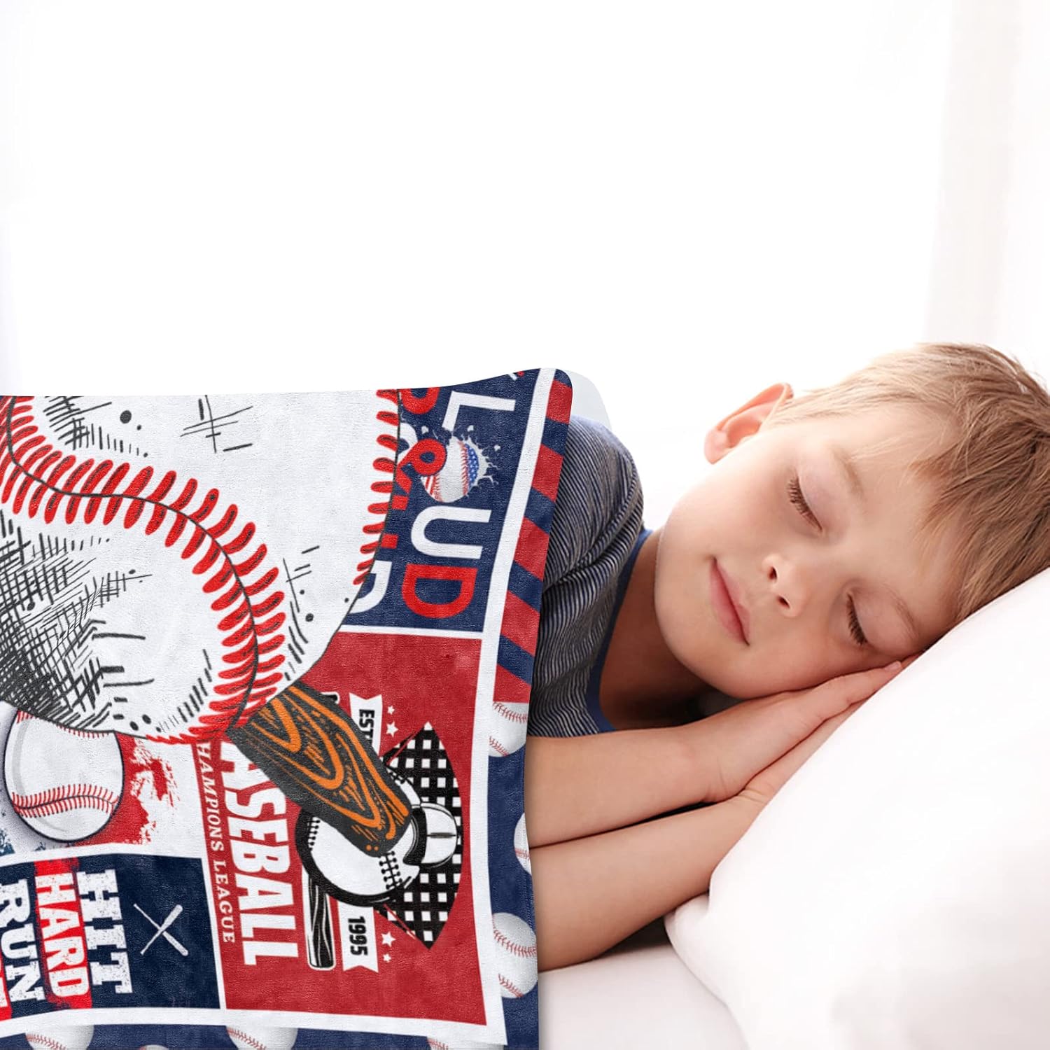 Regalos de béisbol para niños, regalos de entrenador de béisbol, regalos de béisbol para niños de todas las edades, mantas regalos para niños que