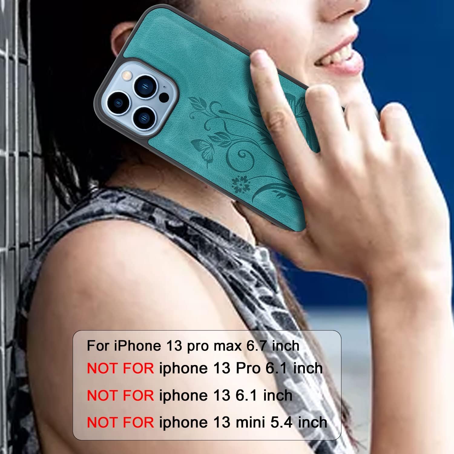 Lacass Funda compatible con iPhone 13 Pro Max de 6.7 pulgadas 2021 ranuras para tarjetas Soporte para dinero en efectivo para tarjetas de
