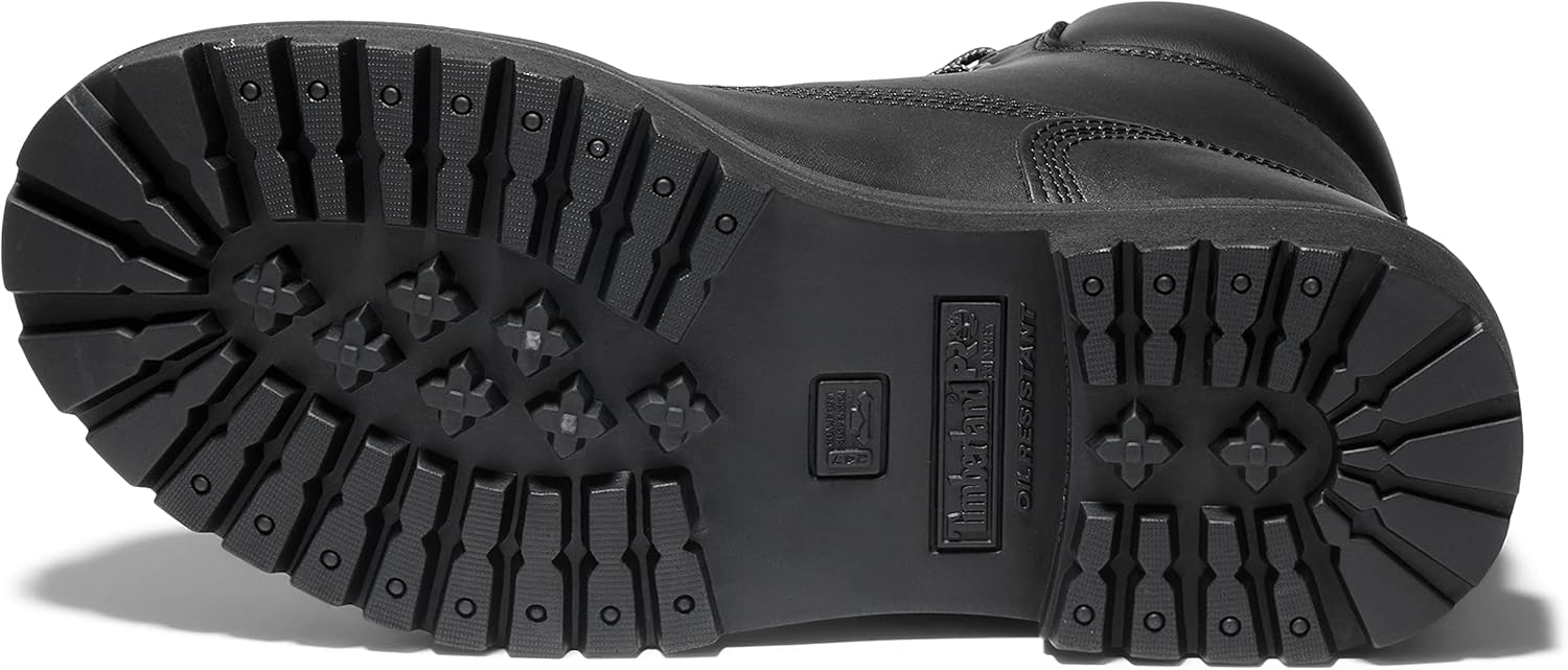 Bota aislada Timberland Pro Direct Attach, de 6 pulgadas, con punta de acero de seguridad, impermeable., negro, 11.5 D(M) US