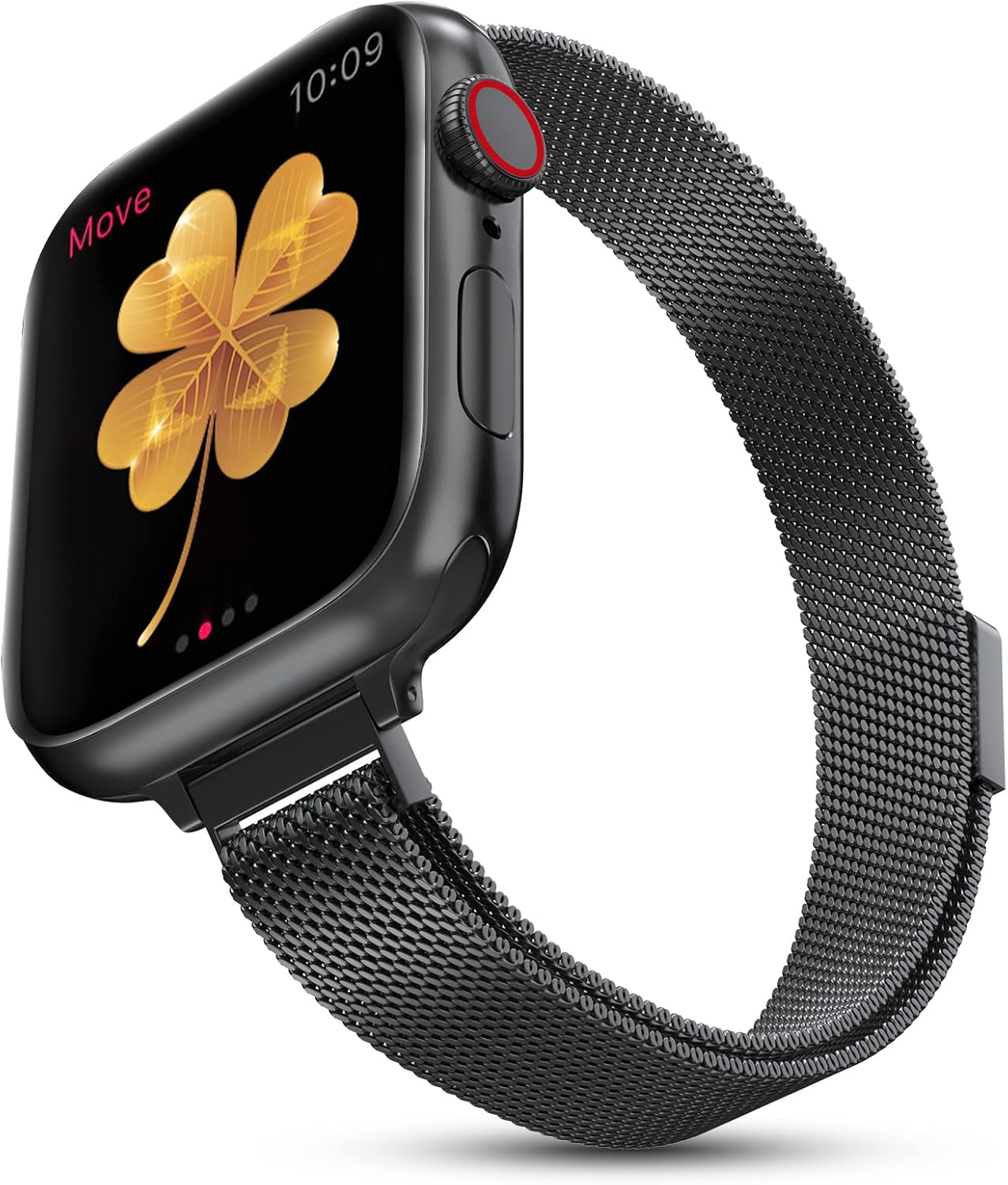 Correa de repuesto para Apple Watch Band de 1.49, 1.57, 1.65 y 1.73 pulgadas, acero inoxidable, cierre magnético, para mujer, para iWatch Series SE