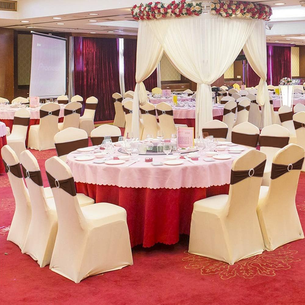 2550100 unidades, Cintas decorativas tipo lazo, elásticas para sillas, con hebilla, para decoración de bodas, hoteles, banquetes, fiestas de