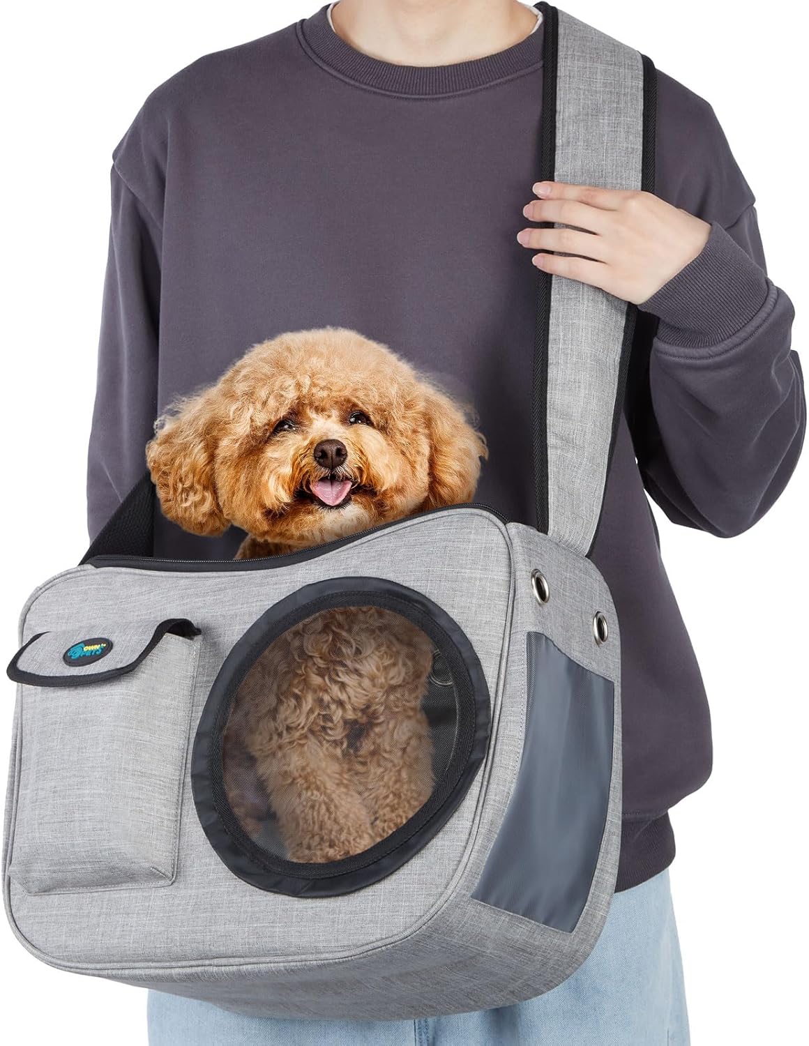 OWNPETS Transportador para mascotas, bolsa de viaje para aerolíneas para mascotas, apta para perros pequeños de 10 a 15 libras, cómodo, ajustable,