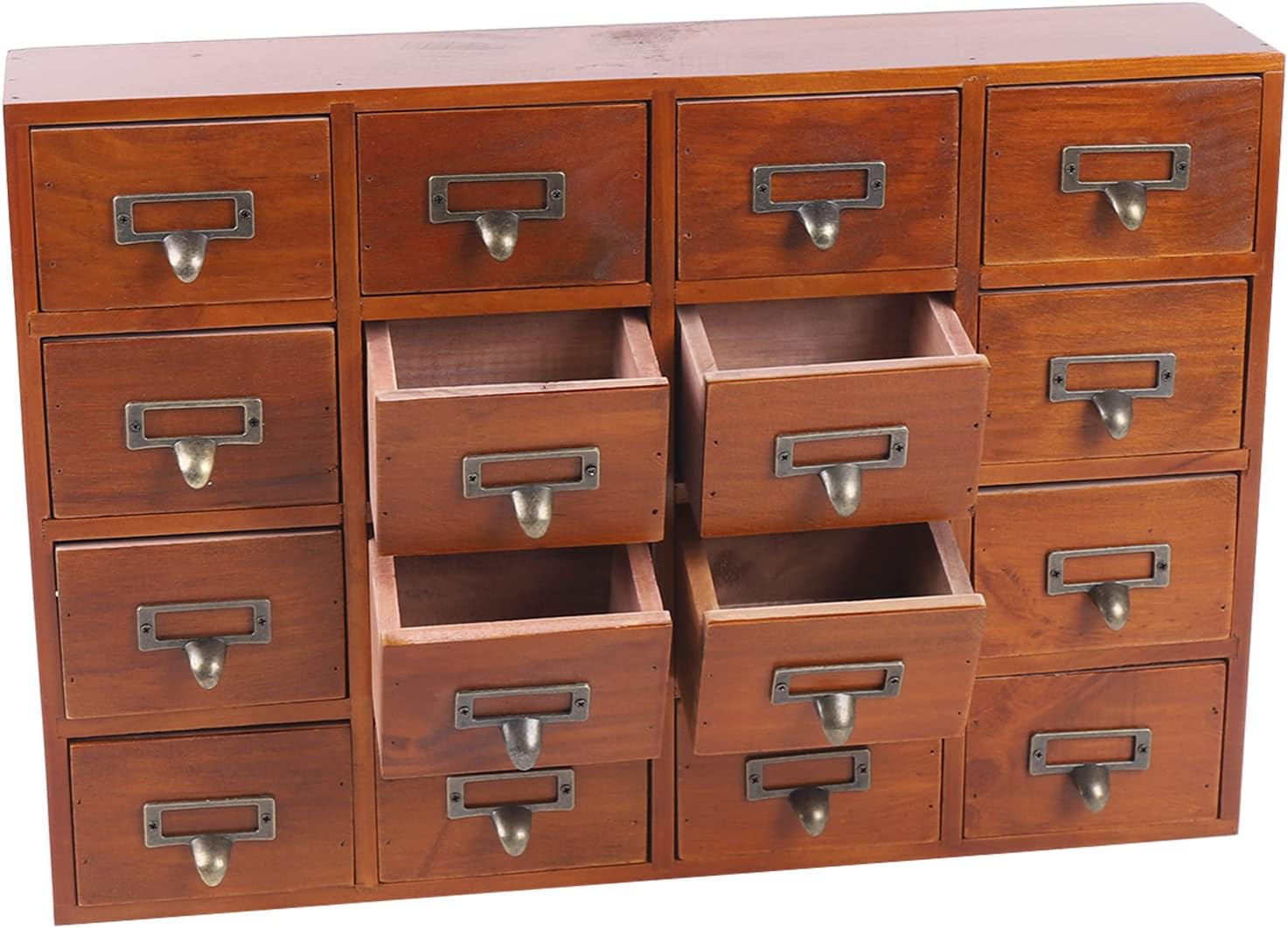 Organizador de cajones de escritorio de madera, caja de almacenamiento de hierbas, organización y almacenamiento de escritorio de oficina en casa,