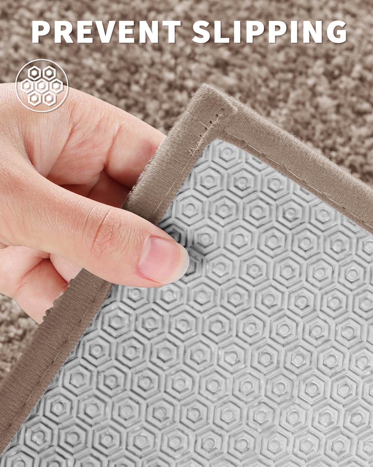 Yimobra Alfombras de baño, extra suaves y cómodas, antideslizantes, absorbentes de agua y gruesas, lavables a máquina, alfombras peludas para ducha