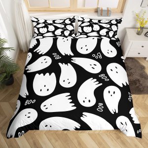 Funda de edredón de 3 piezas, ultra suave y negra para niños y niñas, estilo de dibujos animados con cierre de cremallera, funda de edredón de Funda de edredón de 3 piezas, ultra suave y negra para niños y niñas, estilo de dibujos animados con cierre de cremallera, funda de edredón de