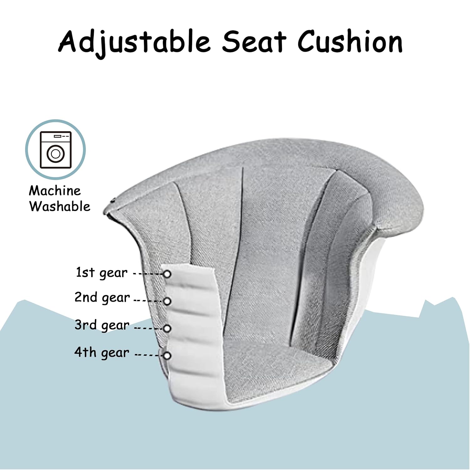 Andador plegable para bebés, centro de actividades sentado a pie con ruedas, asiento y altura ajustable, color rosa