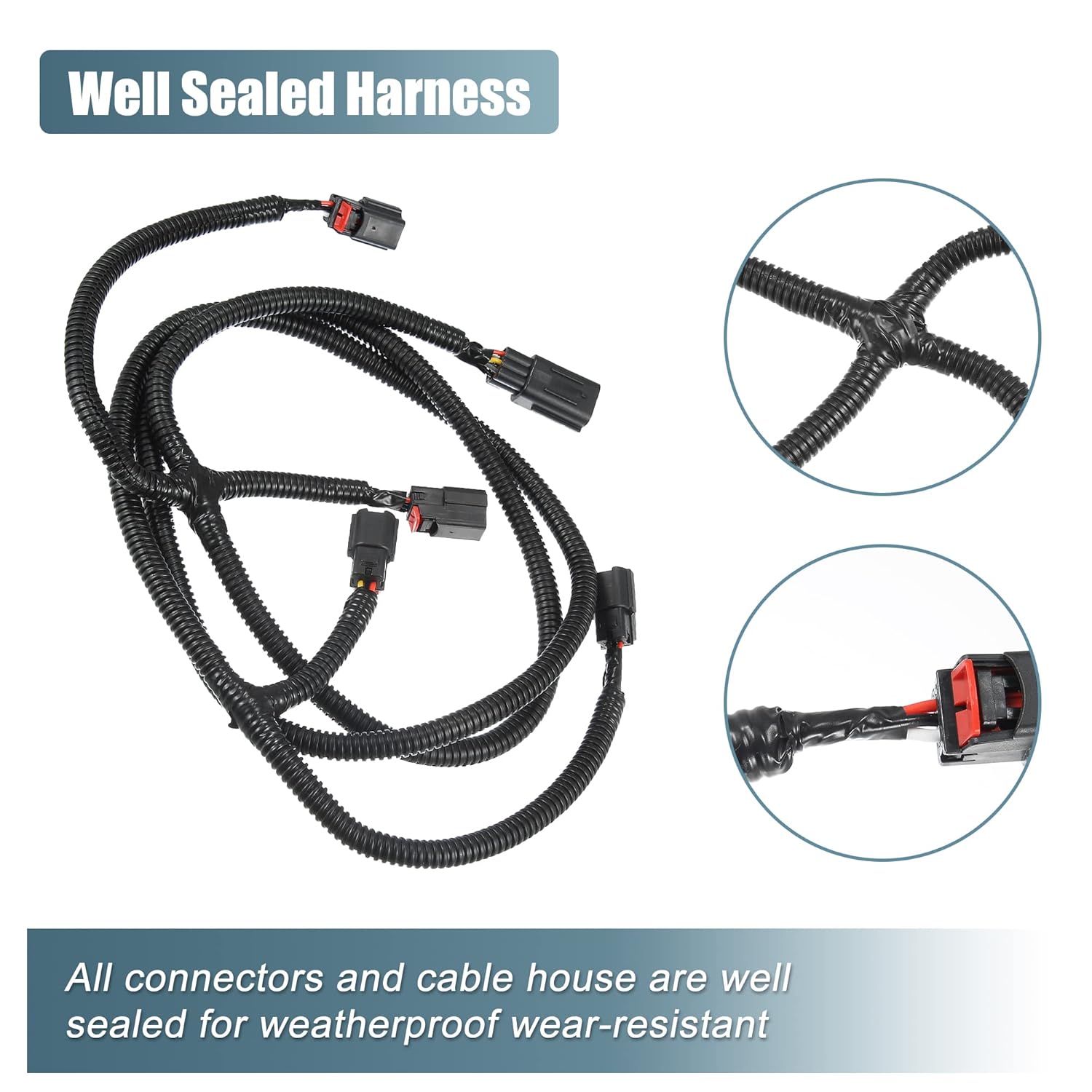X AUTOHAUX Arnés de cableado de asistencia de estacionamiento trasero 68031820AA para Dodge para RAM 1500 2009-2020 para Dodge para Ram 2500 3500