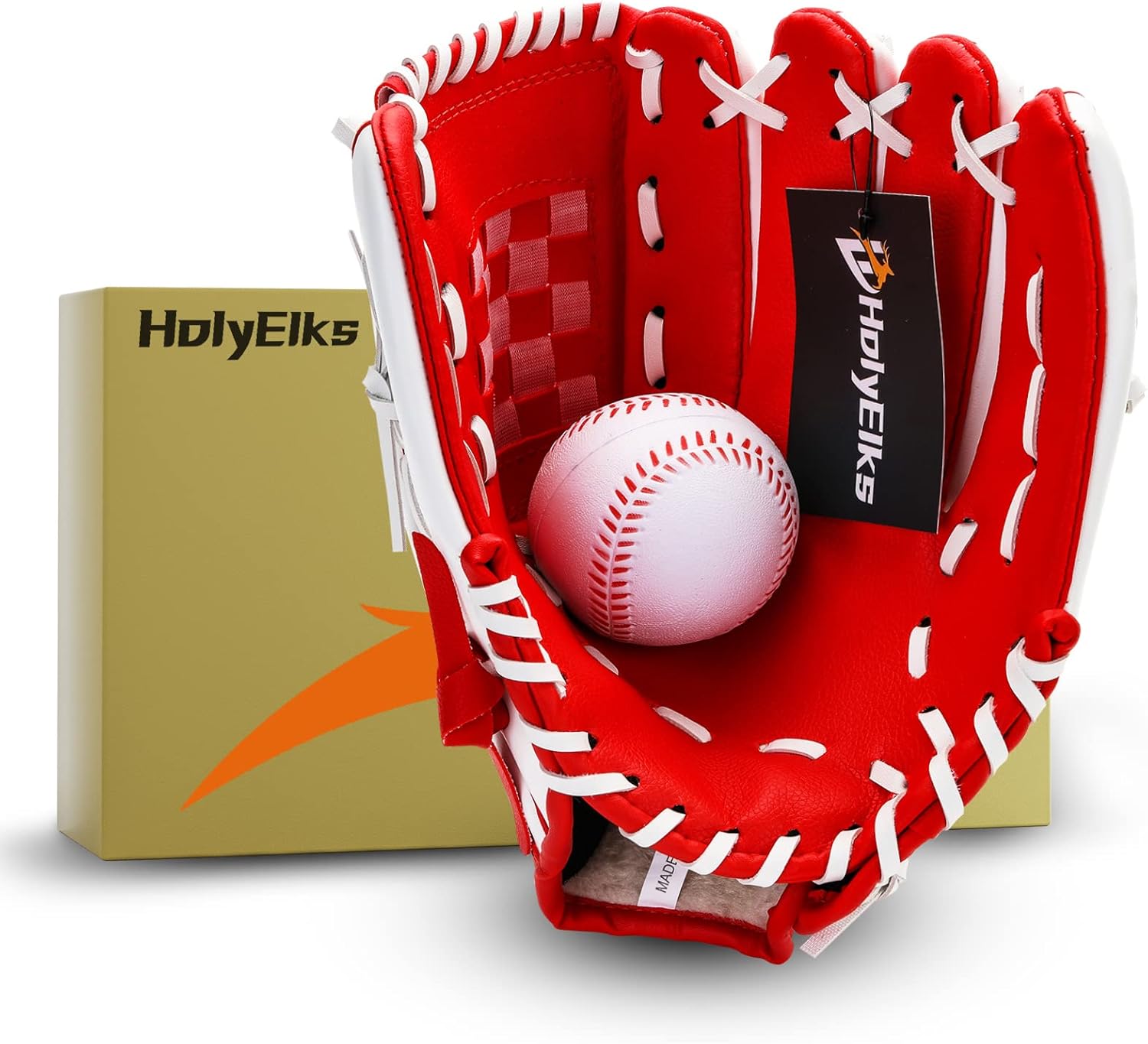 Guante de béisbol, guante de béisbol y sóftbol, diseño ergonómico, guante de béisbol cómodo y duradero para niños, jóvenes y principiantes