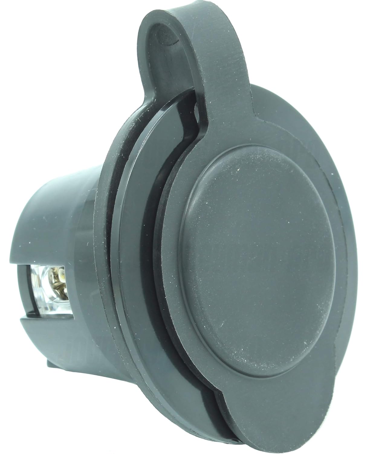 Journeyman-Pro 5279 15 Amp 120-125 voltios, salida con brida NEMA 5-15, grado comercial negro, 2 polos-3 cables, receptáculo de cargador de enchufe