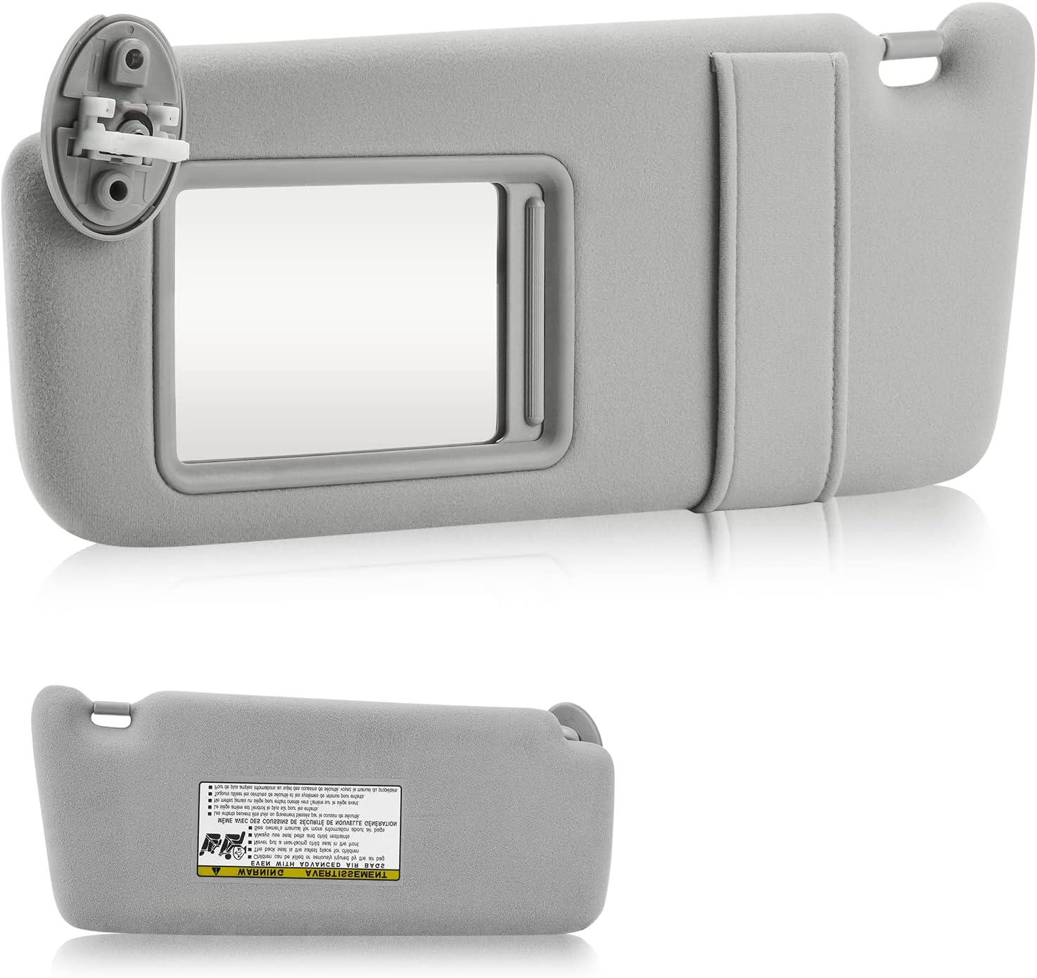 Youxmoto Visera solar para Toyota Venza lado izquierdo del conductor, 2009 2010 2011 2012 2013 2014 2015 2016 con techo corredizo, gris sustituye a