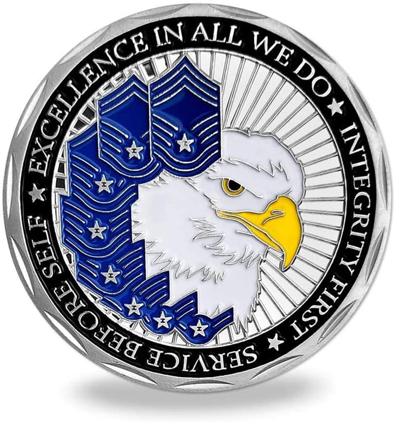 Moneda de desafío militar de la Fuerza Aérea de los Estados Unidos Airman’s Creed, regalo coleccionable para veteranos