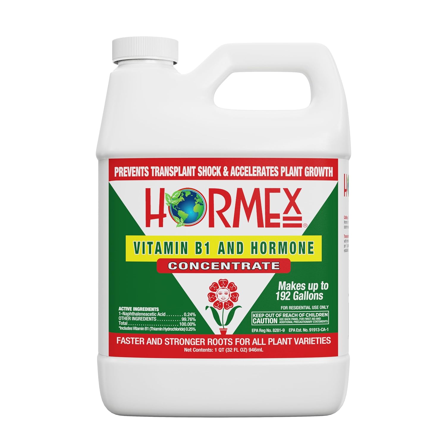 Hormex Concentrado de hormona líquida de enraizamiento con B1 – Estimulador de crecimiento de raíces para plantas fuertes y saludables – Previene el