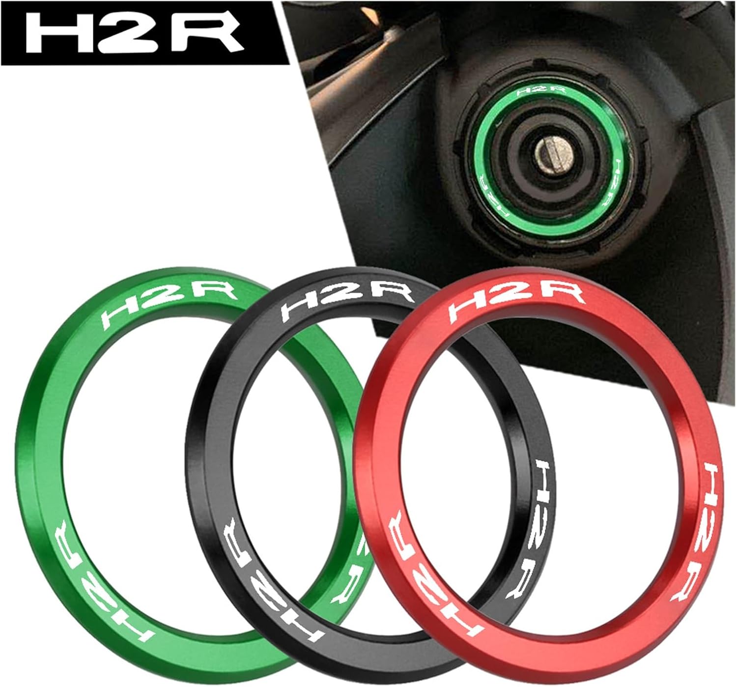 Motorcycle Case Ignition Switch Keys Cover Protection for Kawasaki H2R 2015 2016 2017 2018 2019 2020 2021 2022 2023