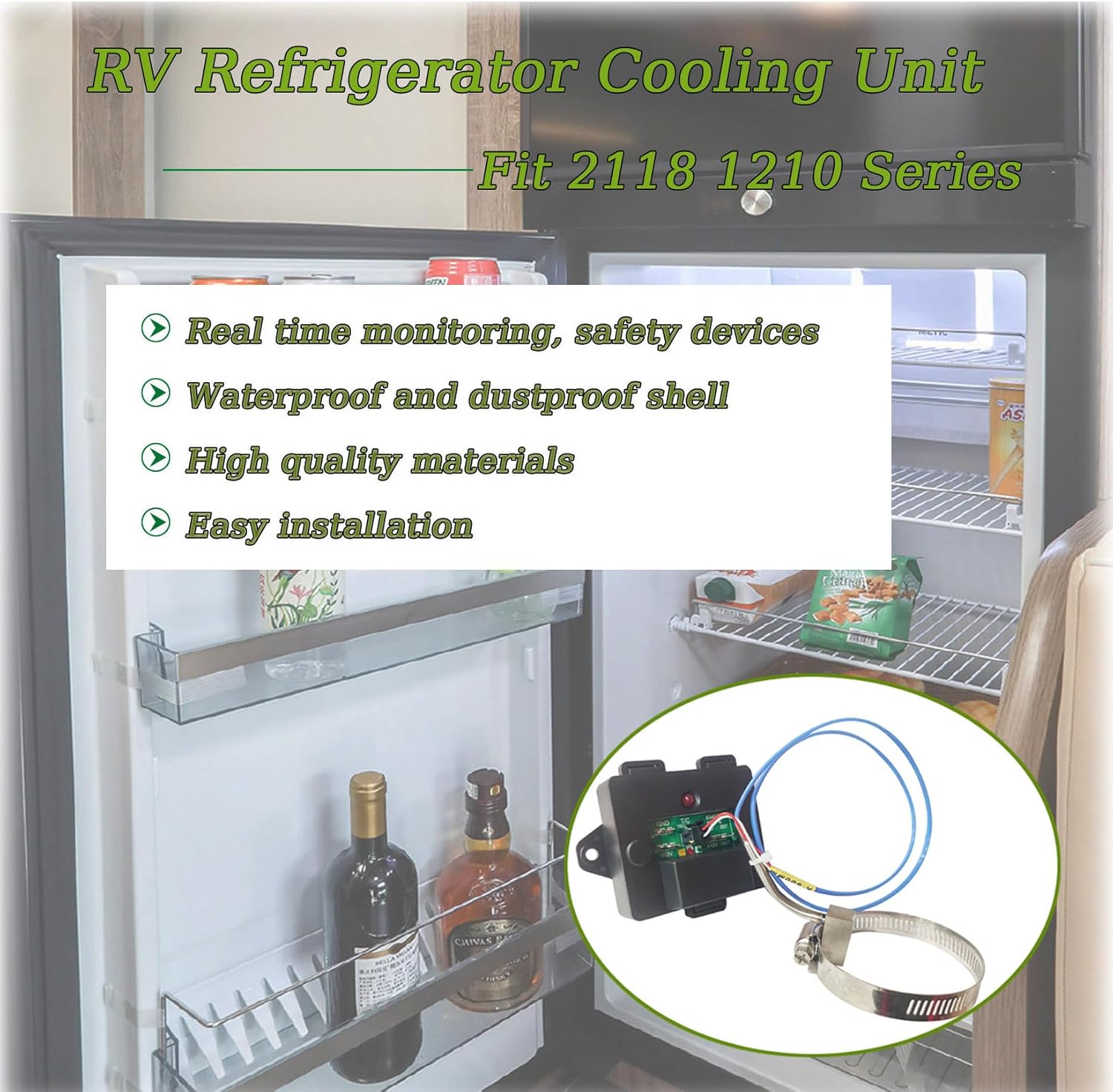 637360 Kit de control de monitor de temperatura para modelos 2118 y 1210 que garantiza una refrigeración y seguridad óptimas, protege tu