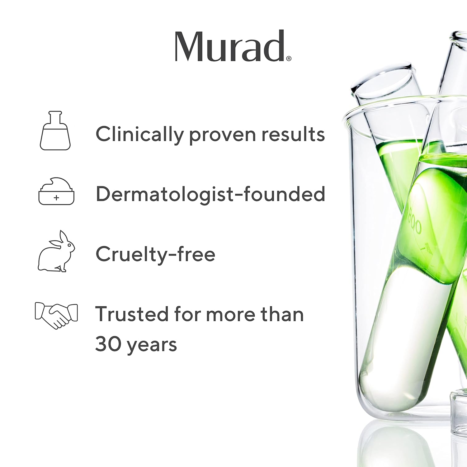 Murad The Ultra-luxe Skin Specialists – Juego de 4 piezas de tamaño completo (valor de $308) – Limpiador AHABHA de 6.75 onzas, suero glicólico