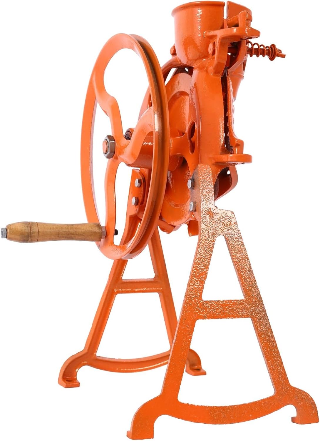 Desgranadora manual de maíz resistente con soporte y volante, construcción de acero, herramientas de eliminación de maíz para trituradora de maíz,