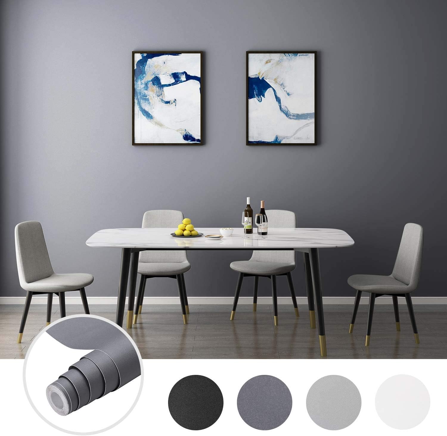Oxdigi – Papel de pared autoadhesivo de desprender y pegar, película decorativa que se puede retirar para estantes, gabinetes, mesas, cajones,